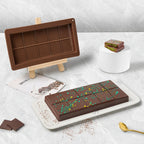 Dubai Chocolate Mold 2 Pack,0.79 Inch Deep Large and Thick Silicone Chocolate Bar Molds for Stuffed Bar,Big Chocolate Candy Bar Mold for Filling Knafeh Pistachio Kit