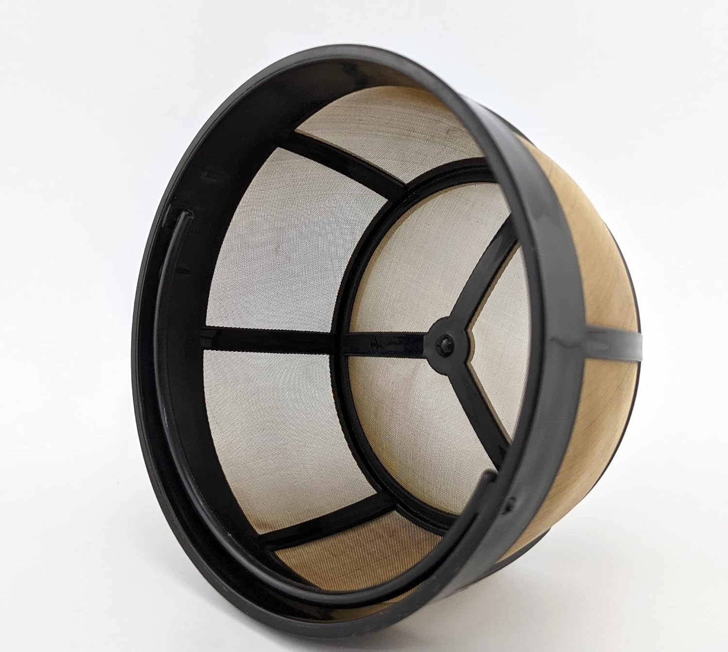 NRP Gold-tone 10cup Mesh Bottom Permanent Coffee Filter Replacement for Drip Coffeemaker Cuisinart GTF-B, Mr coffee & More