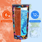 Mushroom Tumbler with Lid and Straw 20oz Coffee Tumblers Leakproof Stainless Steel Travel Mug Vacuum Insulated Cup for Iced and Hot