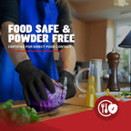 Synsafe 4 Mil - Black Nitrile Exam Gloves –Disposable Latex Free & Powder Free – Extra Strong, Rubber Gloves – First Aid Kit, Medical, EMT, Cleaning, Cooking | Pack of (200 ct)