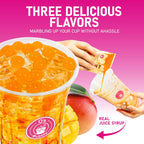 O's Bubble Boba Tea Kit - 6 Servings Bubble Tea Kit - Popping Boba Party Kit - 3 flavors Popping Boba Kit - 6 Packs of Syrups and 6 packs of Popping Boba - All in One Boba Kit for Popping Boba Tea Lovers