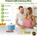 Premium Large Silicone Mat 28" x 20" Silicone Mat Heat Resistant, Kitchen Counter Mat Waterproof for Coffee Machine, Glass Top Stove Cover, Countertop Protector Air Fryer, Baking mat (Light Gray)