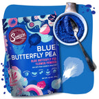 Suncore Foods Blue Butterfly Pea Powder, Blue Food Coloring Powder, Gluten-Free, Non-GMO, 3.5oz (1 Pack)