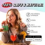 MONÉGASQUE Iridescent Edible Glitter for Drinks 10g – Halloween Edible Glitter for Cakes & Cocktails - Cocktail & Drink Shimmer Powder - Food Decorating Sprinkles, Cupcakes, & Cake Decorations Spray