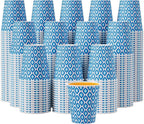 MUCHII 300 Count Paper Cups 8 oz, Disposable Drinking Cups for Party, Picnic, Travel, and Events