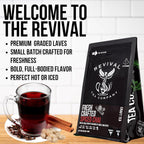 Revival Tea Company Fresh Crafted Spiced Chai Tea - Black Tea Blend with Fresh Spiced Chai Flavor - 24 Tea Bags