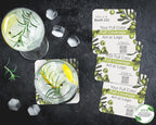 B.E. Green Custom Coasters - Pulpboard Personalized Coasters for Drinks - Full Color Print - Reusable & Absorbent - Beverage Coaster - Promo Events & Celebrations - Pack of 50 - Full Coverage, 4"x 4"