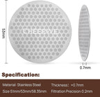 Puck Screen for 53mm Portafilter, Reusable Mesh Coffee Filter for Espresso Portafilter Filter Basket 1.7mm Thickness, 304 Stainless Steel