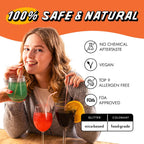 MONÉGASQUE Orange Edible Glitter for Drinks 10g – Edible Glitter for Cakes & Cocktails – Orange Cupcakes & Halloween Cake Decorations Spray Sprinkles – Drink Shimmer Powder for Cocktail Sparkles