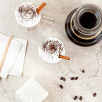 Restaurantware-Forma Professional 10.2 Ounce Double Wall Coffee Mugs, 2 Insulated Coffee Mugs With Handle - Dishwashable, Reusable, Clear Glass Beverage Cups, Freezable, For Hot Or Cold Beverages