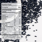 Black Pearl Sugar Sprinkles, Edible Black Sprinkles for Cake Decorating, 150g/5.29oz, Baking Cake Decorations, Ice Cream Toppers, Cupcakes, Cookies, Birthday, Wedding Party Chirstmas Supplies