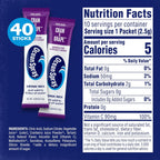 Ocean Spray® Cran-Grape™ Zero Sugar Powder Drink Mix Packets with Real Cranberry Juice Powder, 100% Vitamin C, No Synthetic Dyes, Juicy Mixes (40ct)