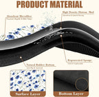 Watercolor Blue Cornflower Dish Drying Mat for Kitchen Counter Floral Coffee Bar Mat Hide Stain Absorbent Rubber Backed Drying Rack Pad Coffee Pot Espresso Machine Table Accessories 11.8 x 19.7 Inch