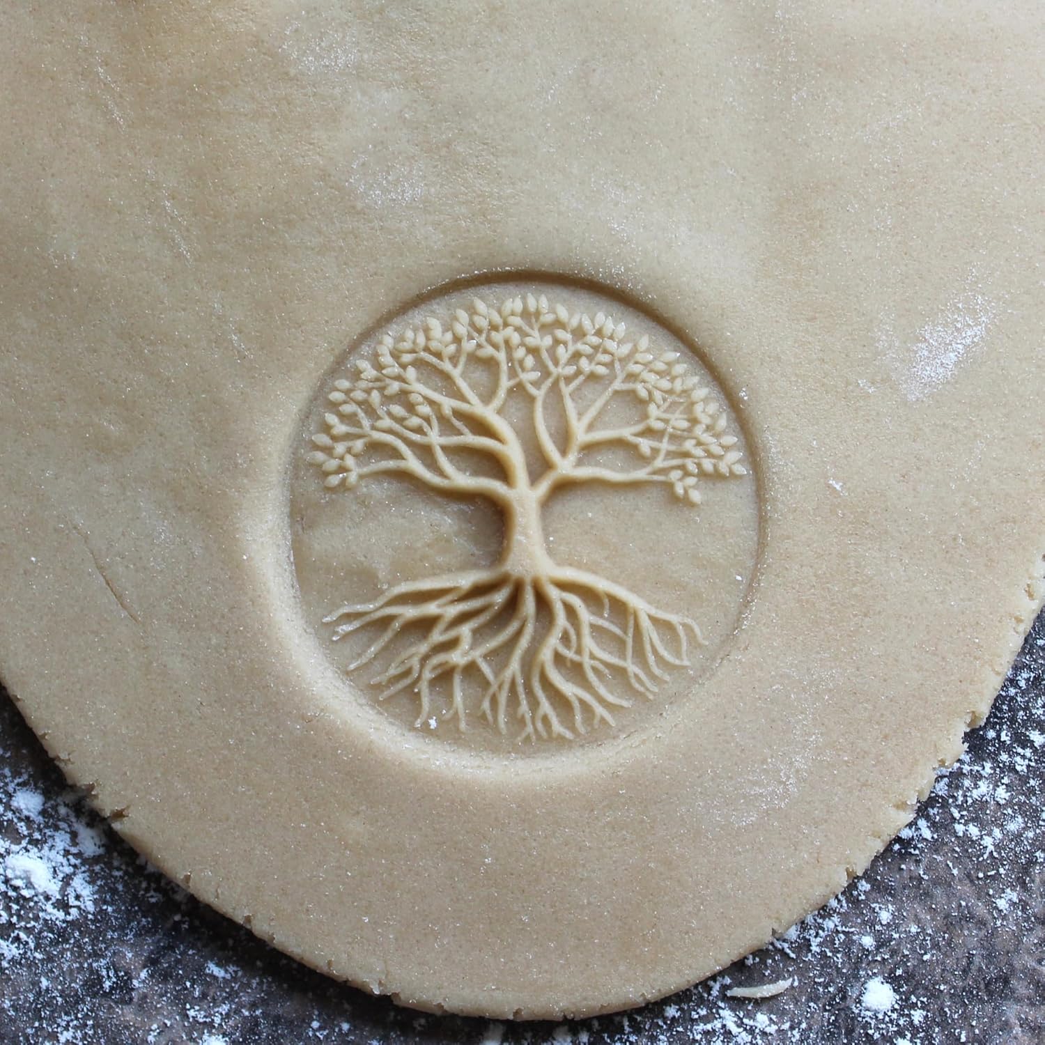 Wood Cookie Stamp, 2.5 Inch (Rooted CS-122)