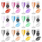 Edible Glitter for Cocktails - 12 Colors Herbeklab Luster Dust Edible Drink Glitter Food Grade Metallic Shimmer Powder Cake Sprinkles for Beverage Chocolate Candy, 5g/Bottle