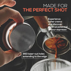 Bottomless Portafilter 54mm Fits Breville Machines 18-20g Precision Basket with 950 Laser-Cut Holes for High Extraction