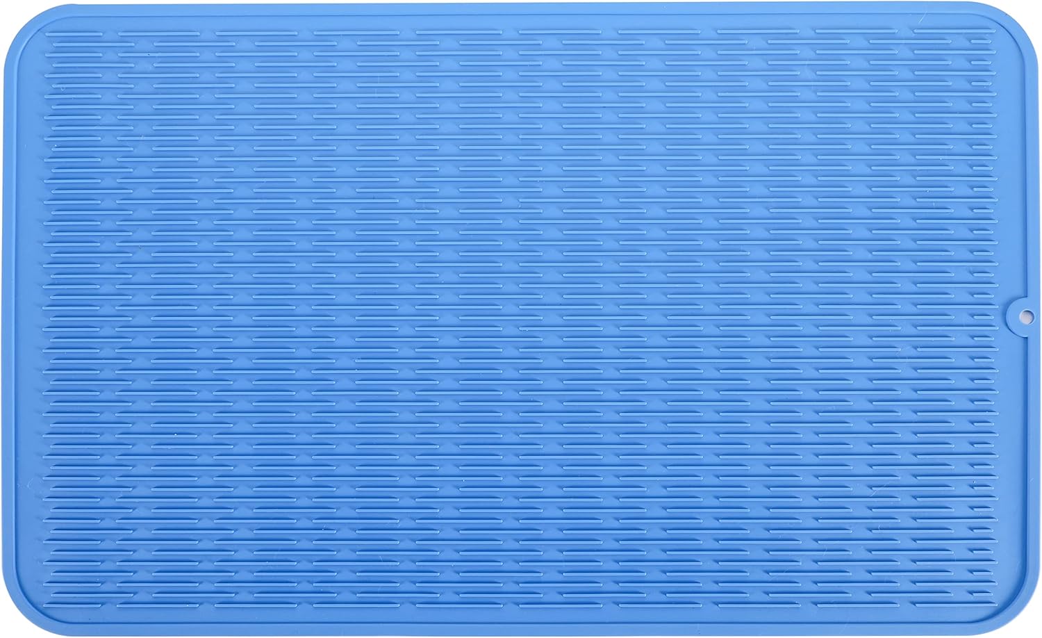 Silicone Dish Drying Mat for Multiple Usage,Easy clean,Eco-friendly,Heat-resistant Silicone Mat for Kitchen Counter or Sink,Refrigerator or Drawer Liner Lichen BlueL 3XL 28 inches x 18 inches