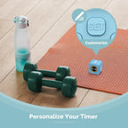 KADAMS Pomodoro Cube Timer Productivity Visual Timer - 5/10/25/50 Min Rotating Countdown (Blue)