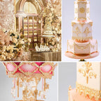 Lace Fondant Mold Set of 3, Edible Lace border Cake Decorating Imprint Mat Silicone Molds for Wedding, Valentine's Day, Chocolate, Cupcake, Cookies, Gum, Candy, Marzipan, Polymer Clay, Epoxy Crafts