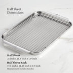 Hestan Provisions OvenBond – 5-Piece Tri-ply Baking Sheet Set