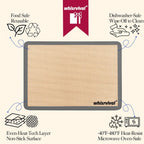 4 Pack Silicone Baking Mat, Non-Stick Silicone Baking Sheet, Food Safe, 480℉ Heat Resistant, 2 Half & 2 Quarter (Grey)