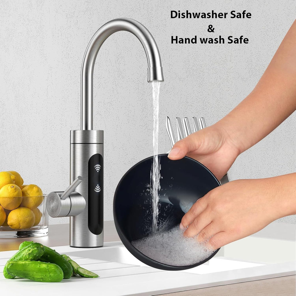 6.2'' Bamboo Fiber Cereal Bows Set of 6, Soup Bowls 24 Oz for Serving Salad, Snack, Side Dishes, Modern Oval Lightweight Bowls for Breakfast,Lunch and Dinner, Dishwasher and Freezer Safe(Matte black)