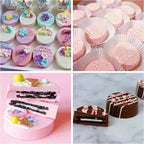 3Pcs Oreo Cookie Chocolate Silicone Molds, 12-Cavity Round Chocolate Cookie pans for Candy, Silicone Baking Molds for Mini Cakes, Jelly and Muffin Baking (red)