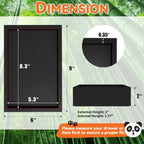 Bamboo Drawer Organizer, Cutlery Silverware Organizer for Kitchen Drawer, Stackable Utensil Organizer, 2 Pcs Flatware Organizer, Wooden Storage Box Tray (Black, 9 X 6 X 2 Inch)