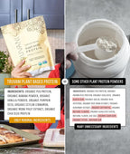 Truvani Vegan Pea Protein Powder | Banana Cinnamon | 20g Organic Plant Based Protein | 10 Servings | Keto | Gluten & Dairy Free | Low Carb | No Added Sugar