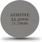 Espresso Puck Screen - Lower Shower Screen Compatible With Espresso Portafilter Filter Basket, Reusable1.7mm Thickness,150μm, 316 Stainless Steel (1, 53.3MM)