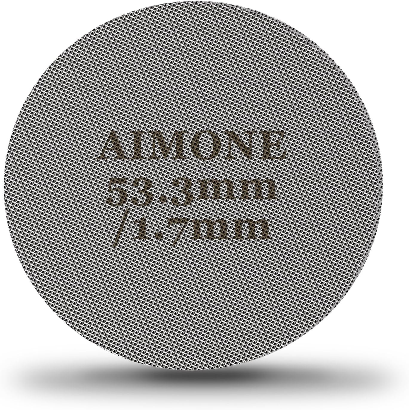 Espresso Puck Screen - Lower Shower Screen Compatible With Espresso Portafilter Filter Basket, Reusable1.7mm Thickness,150μm, 316 Stainless Steel (1, 53.3MM)