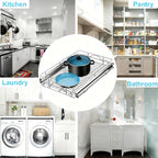 14" Wx21 D Pull Out Cabinet Organizer, Home Shelf Organization, Heavy-Duty Pull Out Shelves for Cabinets, Slide Out Drawers Organizer for Kitchen, Pantry