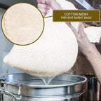 (XL 22in x 26in) Organic Cotton Brew In A Bag - Reusable Home Brewing Strainer Bag to Boil and Strain Hops, Apple Cider, or Extra Large 5 Gallons Commercial Cold Brew Coffee Filter