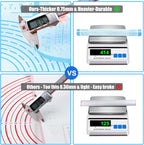 Silicone Pastry Mat 26'' By 34'' Extra Large Baking Mat with Measurements for Dough Rolling, Kneading Board, Kitchen Counter Mats for Dough, Pastry, Fondant, Pie Crust, Cookies, Bread, Pasta, Pizza