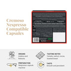 Caffe' Vergnano 1882 Medium Roast Espresso Original Line Machine Compatible Capsules, Arabica Robusta Espresso Coffee, Italian Coffee For Nespresso Coffee Machines, Intensity 6/10, Cremoso, 100 Ct