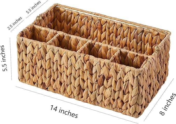 Utensil Caddy, Utensil Basket for Table,Napkin and Utensil Holder, Silverware Caddy, Cutlery Holder, Utensil Holder for Party, Picnic Caddy for Plates and Utensils…