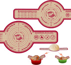 Silicone Bread Sling for Dutch Oven, 2 Pack (8" & 10" Round) – Non-Stick & 500°F Heat Resistant Sourdough Mat, Easy to Clean, Reusable Food-Grade Sourdough Slings - Fits 5–7 qt Dutch Ovens