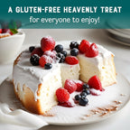 Judee's Gluten Free Angel Food Cake Mix - 1LB - Easy to Bake - Light and Fluffy Baking Mix - Delicious and 100% Gluten-Free - Ideal for Birthday Celebrations and Everyday Desserts