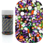 Dynastang Pumpkins & Ghosts & Eyes Sprinkles Halloween Edible Eyes Cake Decoration Cupcake Toppers Cookie Decorating Perfect for Cakes, Cupcakes, Desserts Toppings 3OZ