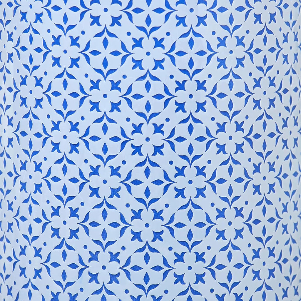 Cake Baking Stencil - Seamless Delicate Pattern for Decorating Tall Double Barrel Cake to Use with Buttercream, Royal Icing, Ganache, Paint, Airbrush (ORNA)