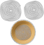 Ferraycle 2 Pieces Pie Weights for Baking Crust Pie Crust Weight Protectors for Edges Baking Beads Chain Stainless Steel Beads for Dough Kitchen Cooking Blind Pastry(6 Ft, 10 Ft)