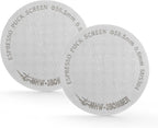 MHW-3BOMBER 58.5mm Espresso Puck Screen 2 Packs Metal Coffee Filter Reusable Espresso Filters for 58mm Portafilter Basket 0.8mm Thickness FG7010-OS