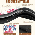 Blue and Pink Damask Coffee Mat Absorbent Dish Drying Mat for Kitchen Counter Hide Stain Coffee Bar Accessories with Rubber Backed Fit Under Espresso Machine, 11.8 x 19.7 Inch