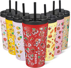 BJPKPK 18oz Tumbler With lid And Straw Stainless Steel Travel Coffee Mug Insulated Tumblers Cups,Passionate-Red