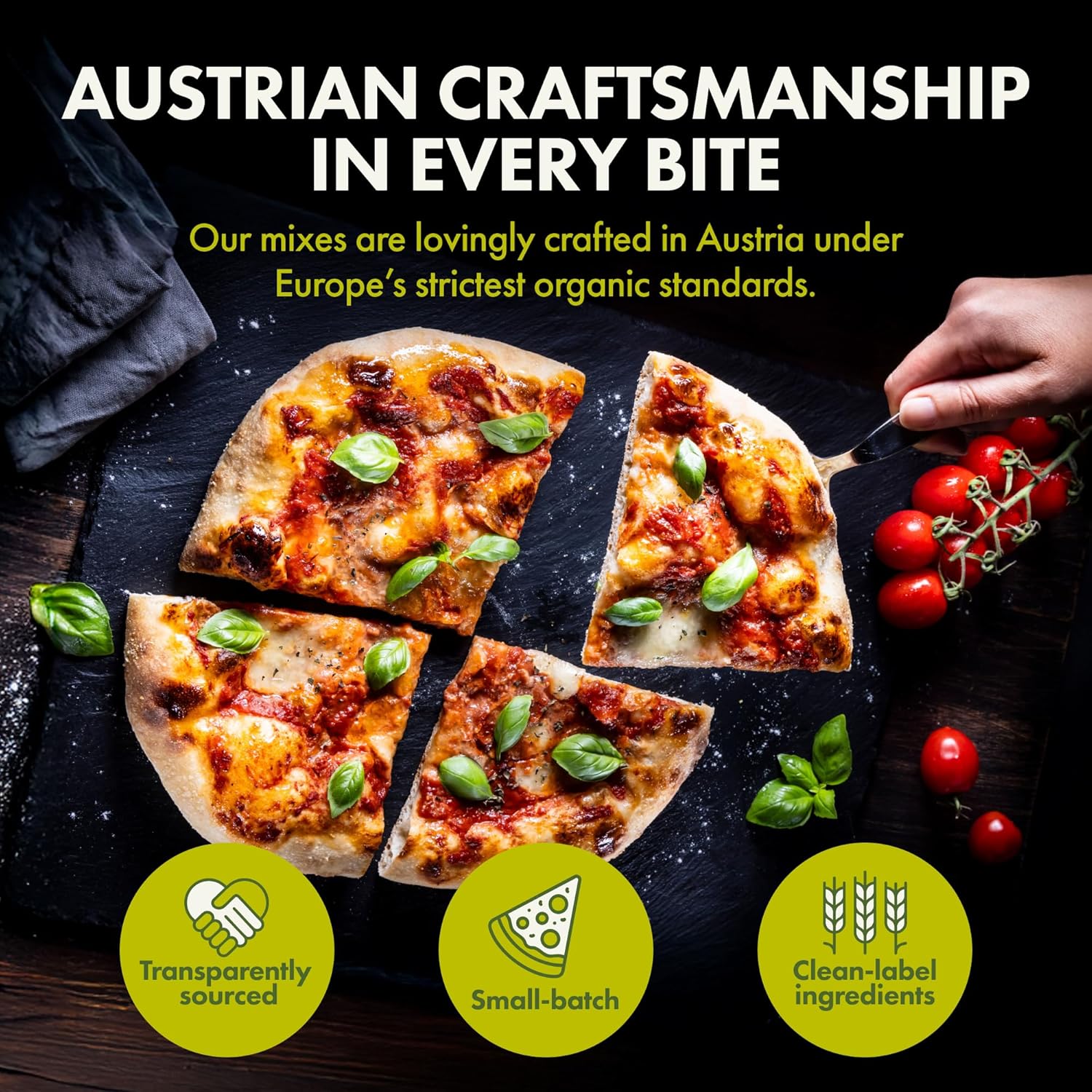 Let’s Bake Bread Organic Pizza Crust Baking Mix - Crispy & Chewy Artisan Crust - USDA Organic, Non-GMO, No Additives, Easy Home Baking, Pizzeria-Quality Dough at Home - 17.64 oz (1 Pack)