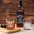 Futtumy Army Gifts for Men, Army Because No One Played Navy As A Kid Whiskey Glass, Military Gifts for Men, Army Veteran Gifts for Men, Navy Gifts for Men, 10 Oz Whiskey Gifts
