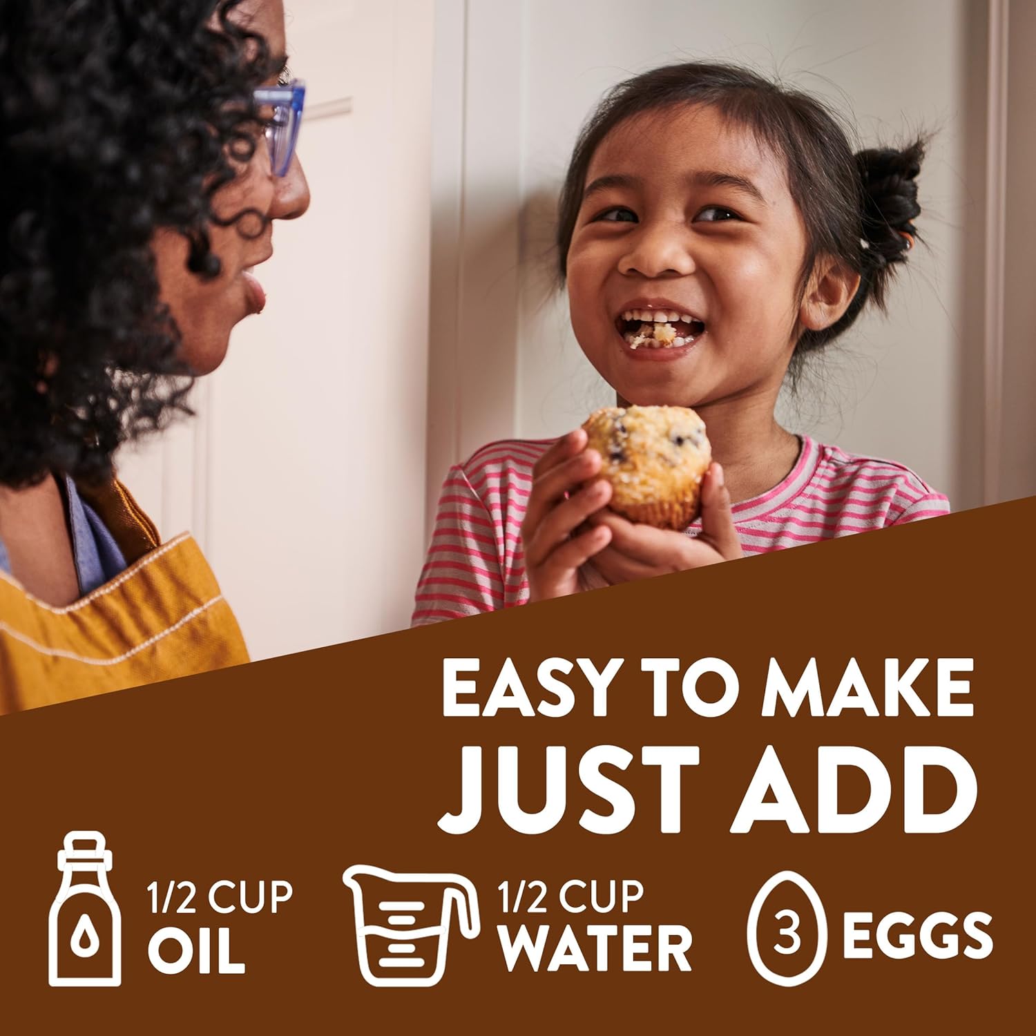 Krusteaz Chocolate Chunk Muffin Mix, With Real Chocolate, No Artificial Flavors or Preservatives, 18.25-ounce Boxes (Pack of 12)