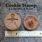 Wood Cookie Stamp, 2.5 Inch (Gingerbread Man CS-052)
