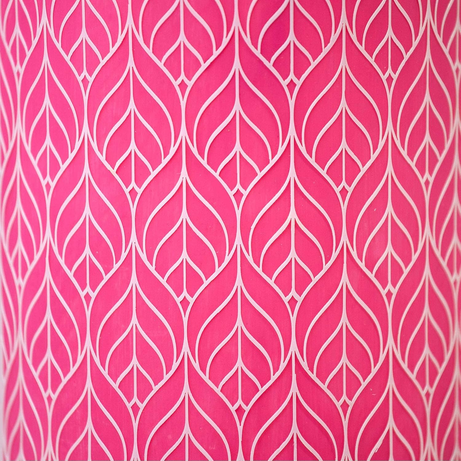 Cake Baking Stencil - Seamless Delicate Pattern for Decorating Tall Double Barrel Cake to Use with Buttercream, Royal Icing, Ganache, Paint, Airbrush (Lumina)