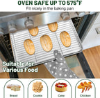 TeamFar Cooling Rack, 15.3” x 11.1” Stainless Steel Wire Baking Rack for Cooking Roasting Grilling, Fit for Oven Pan, Oven & Dishwasher Safe, Non-toxic & Heavy-Duty, 2PCS